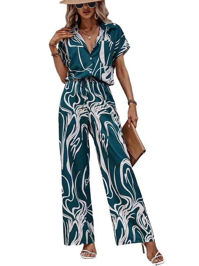 71I0GjqQpaL._SY879_ Women's Cotton Blend Co Ord Set For Women | Co Ord Set For Women Stylish | Festive Co Ord Set For Women | Travel Co Ord Set For Women | Half Sleeve Women's Co-Ord Set - Image 1