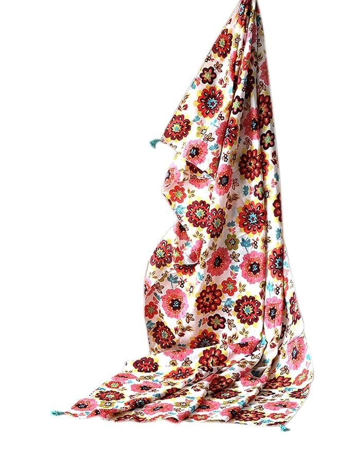 71LiYmj+EeL._SY879_ Scarves for Women, Cotton Printed Scarves for all session for ladies, Girls Cotton printed Scarf,100% Cotton trendy Scarf for Women Scarf (Multi Colour, 100x100 Cm Sqaure Size) - Image 1